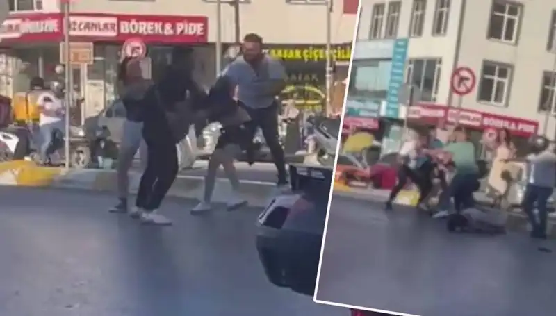 Esenyurt'ta Motosikletli Kadınlara Yapılan Saldırı Şok Ediyor