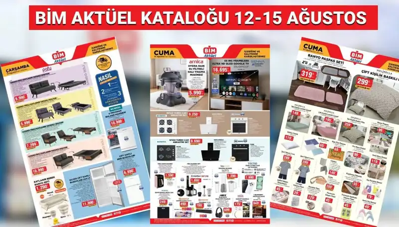 BİM 12-15 Ağustos 2025 Aktüel Kataloğu: Yeni Ürünlerle Alışverişin Keyfini Çıkarın