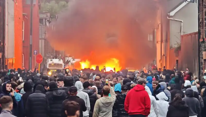 Kuzey İrlanda'da "Cinsel Saldırı" Protestoları Büyüyor: Evler Ateşe Verildi